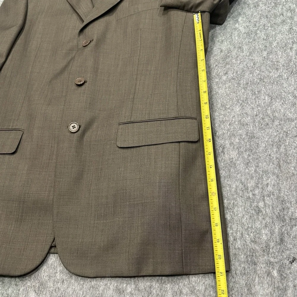 Capezzio Uomo Super 140s Merino Wool Men's Suit Jacket Coat 3-Button - Size 42L